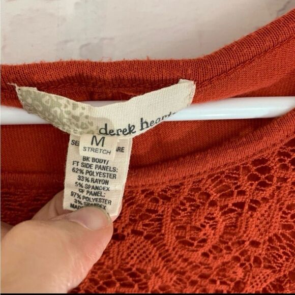 Derek Heart medium orange top - Picture 5 of 5